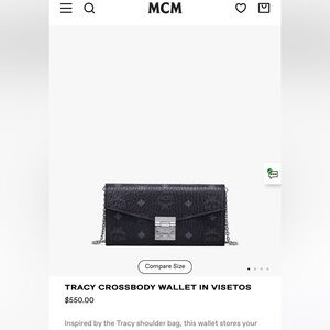 MCM crossbody wallet. Excellent condition